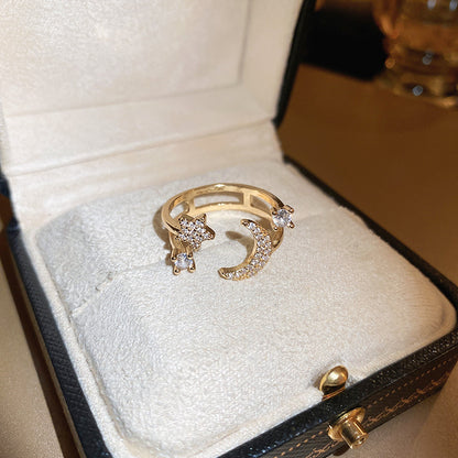 Pearlora™The Ring Collection | Adjustable Pearl & Crystal Rings