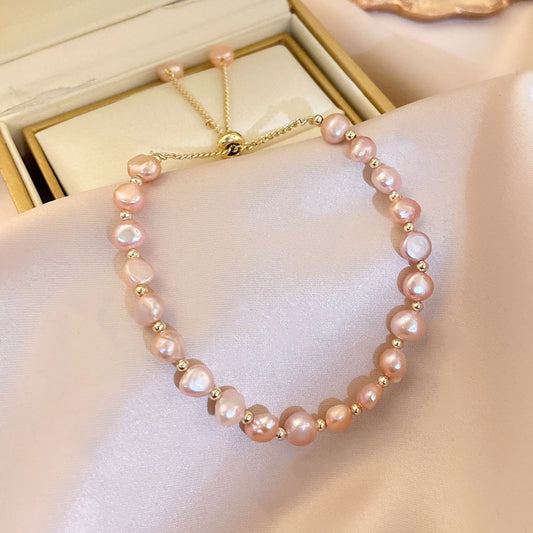Pearlora™The Pearl Collection | Baroque Freshwater Pearl Bangle
