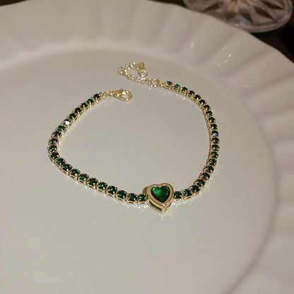 Pearlora™Golden Heart Pearl Bracelet | A Timeless Symbol of Love