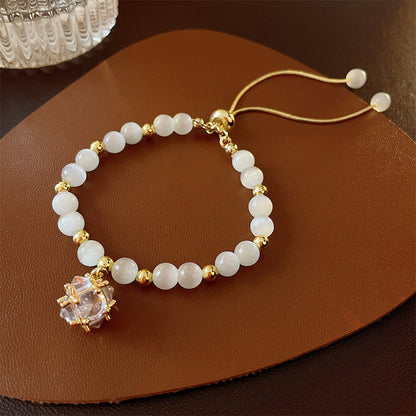 Pearlora™Golden Heart Pearl Bracelet | A Timeless Symbol of Love